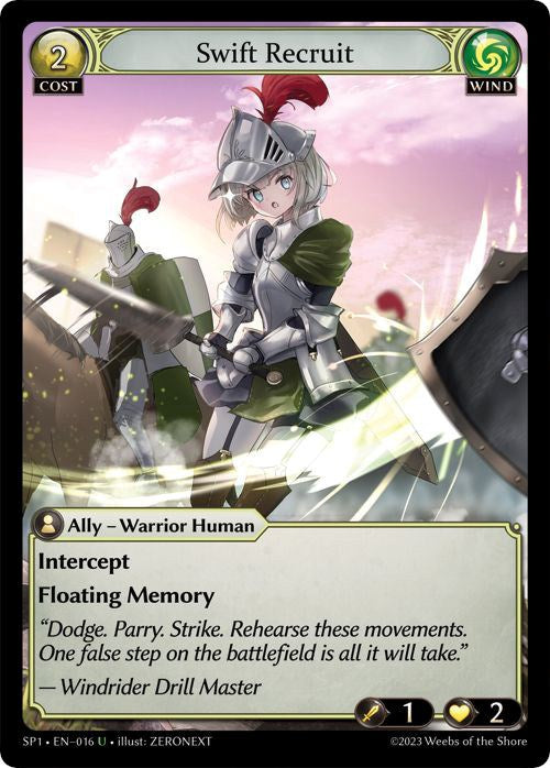 Swift Recruit (016) [Supporter Pack 1] | Card Merchant Takapuna