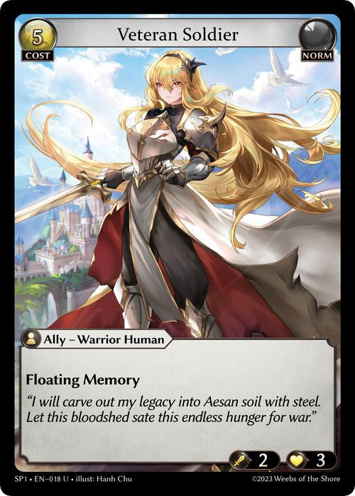 Veteran Soldier (018) [Supporter Pack 1] | Card Merchant Takapuna
