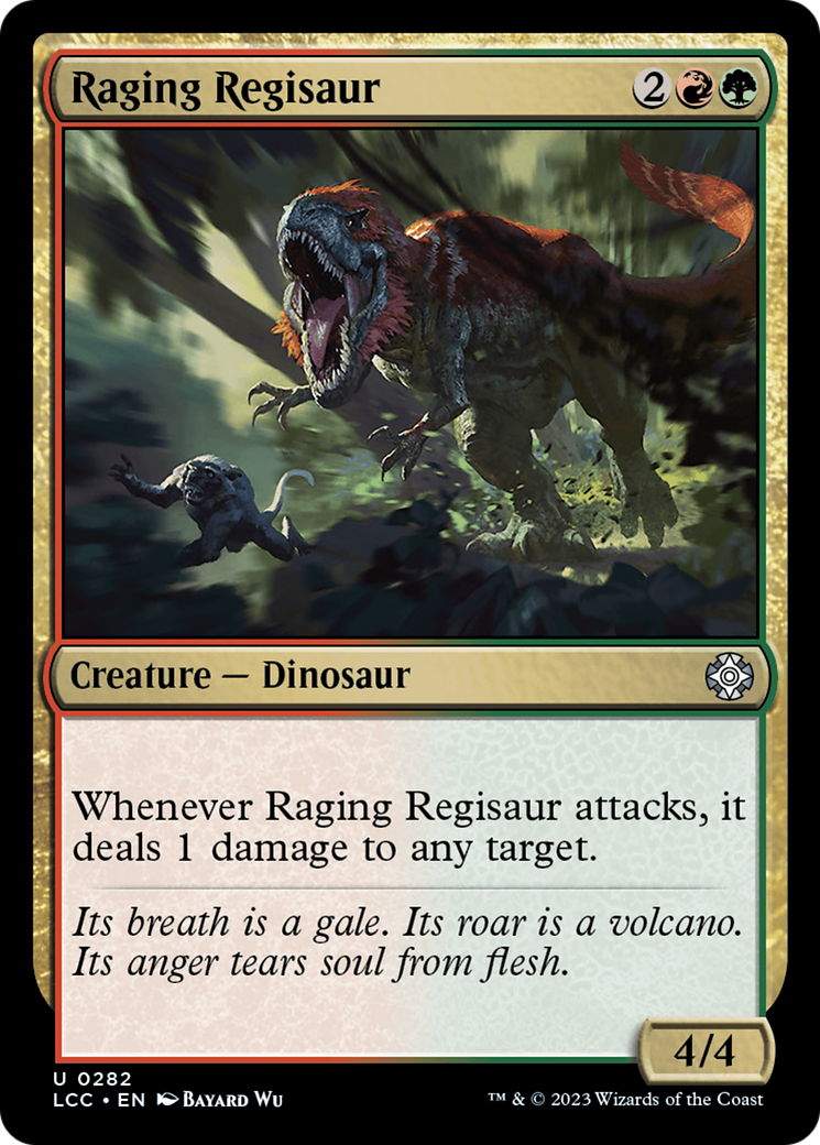 Raging Regisaur [The Lost Caverns of Ixalan Commander] | Card Merchant Takapuna