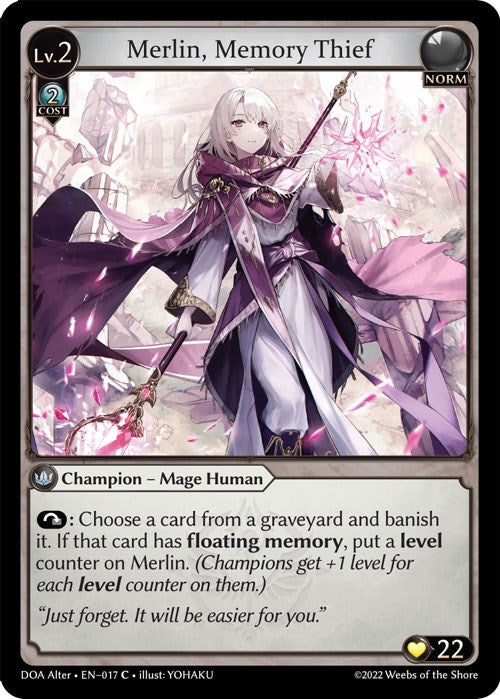 Merlin, Memory Thief (017) [Dawn of Ashes: Alter Edition] | Card Merchant Takapuna