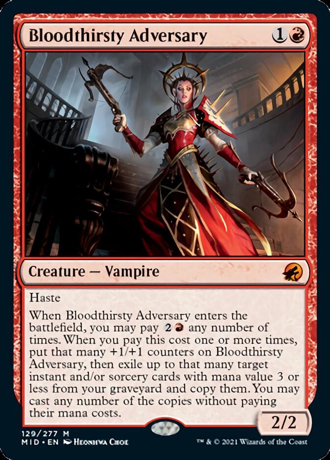Bloodthirsty Adversary [Innistrad: Midnight Hunt] | Card Merchant Takapuna