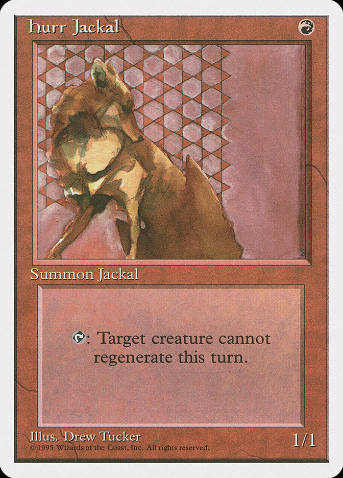 Hurr Jackal [Fourth Edition] | Card Merchant Takapuna