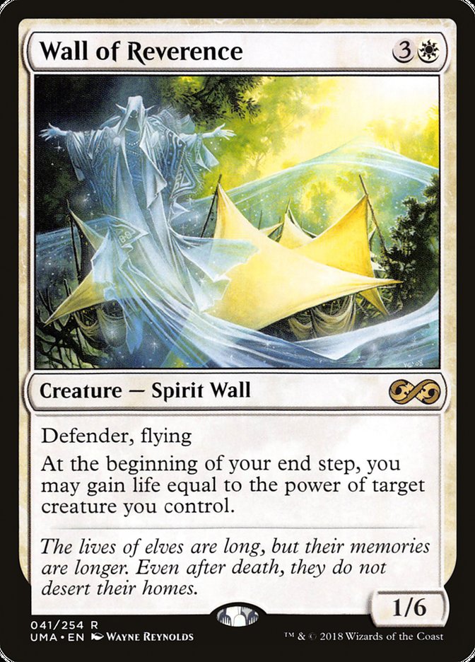 Wall of Reverence [Ultimate Masters] | Card Merchant Takapuna