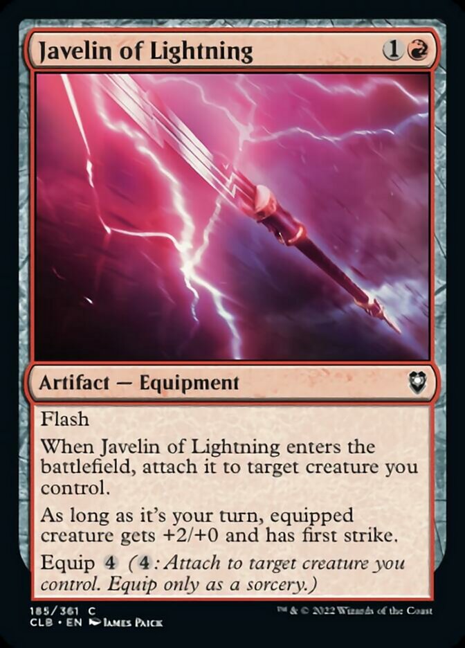 Javelin of Lightning [Commander Legends: Battle for Baldur's Gate] | Card Merchant Takapuna