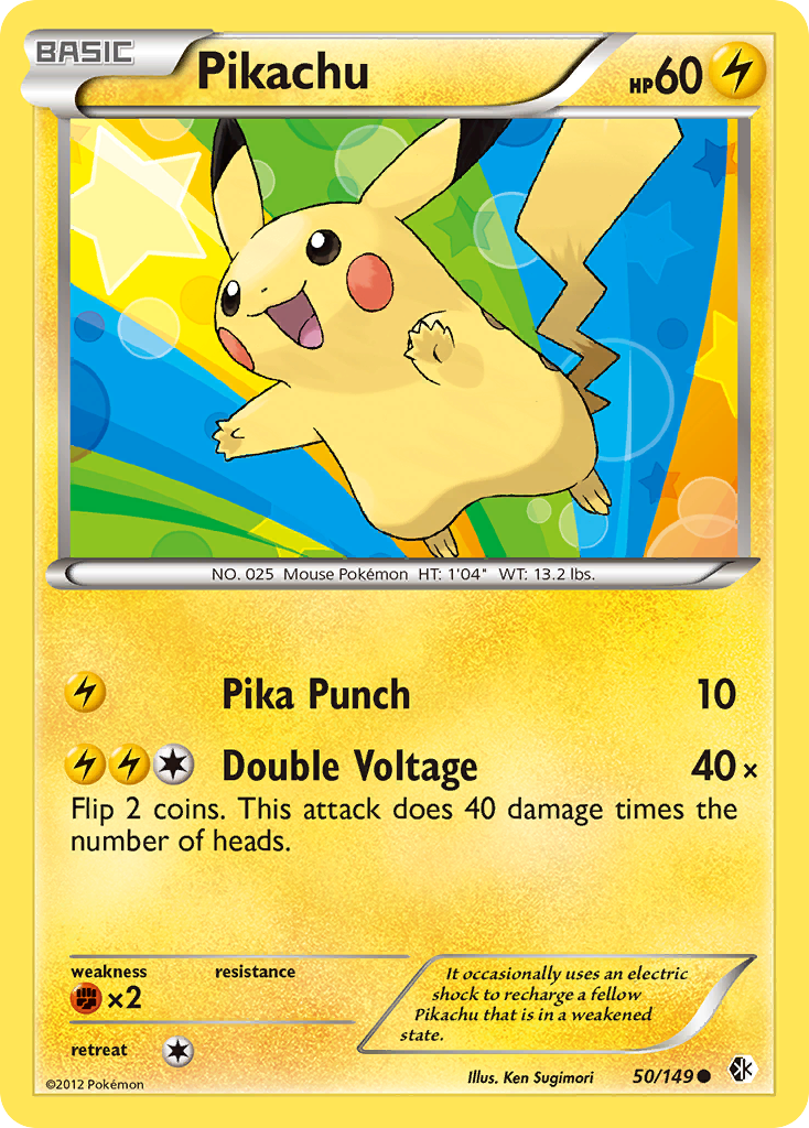 Pikachu (50/149) [Black & White: Boundaries Crossed] | Card Merchant Takapuna