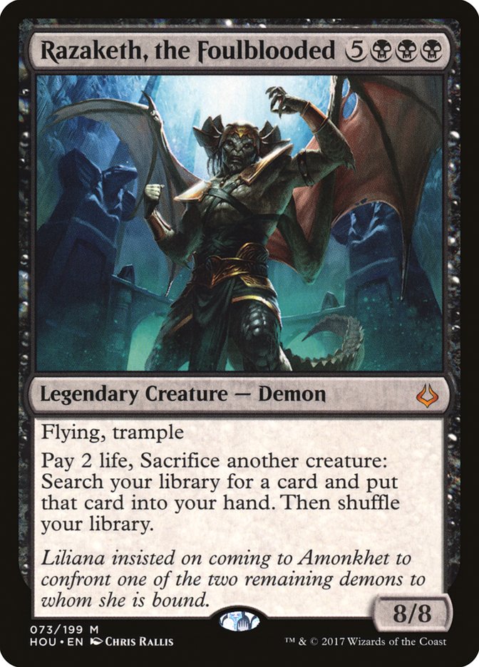 Razaketh, the Foulblooded [Hour of Devastation] | Card Merchant Takapuna