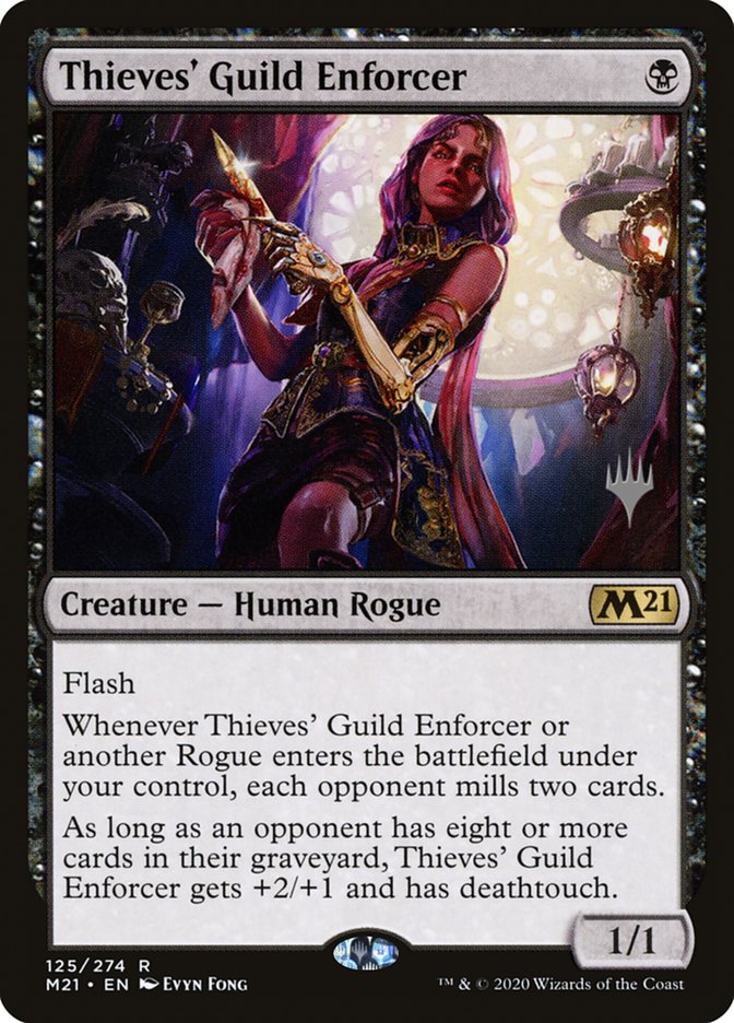 Thieves' Guild Enforcer (Promo Pack) [Core Set 2021 Promos] | Card Merchant Takapuna