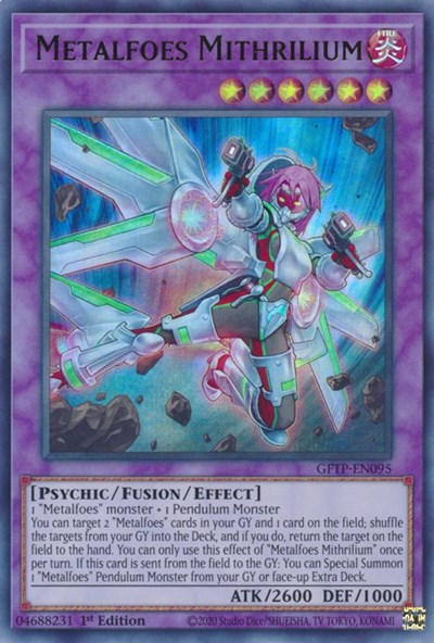 Metalfoes Mithrilium [GFTP-EN095] Ultra Rare | Card Merchant Takapuna