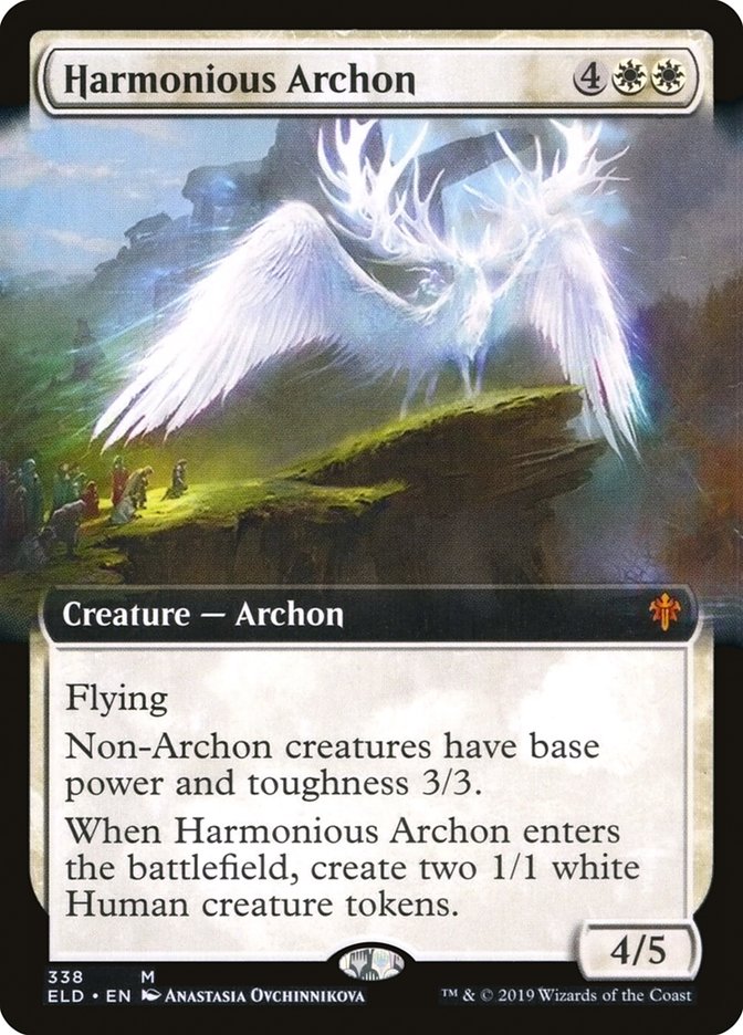 Harmonious Archon (Extended Art) [Throne of Eldraine] | Card Merchant Takapuna