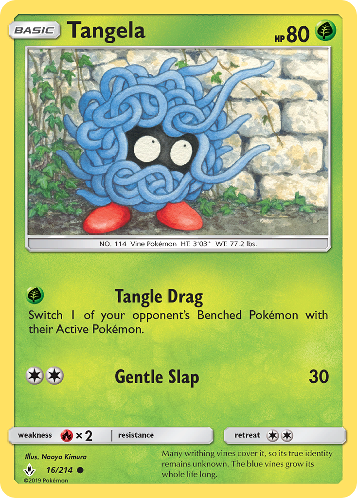 Tangela (16/214) [Sun & Moon: Unbroken Bonds] | Card Merchant Takapuna