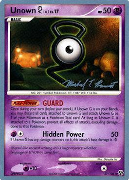 Unown G LV.17 (57/106) (Boltevoir - Michael Pramawat) [World Championships 2010] | Card Merchant Takapuna