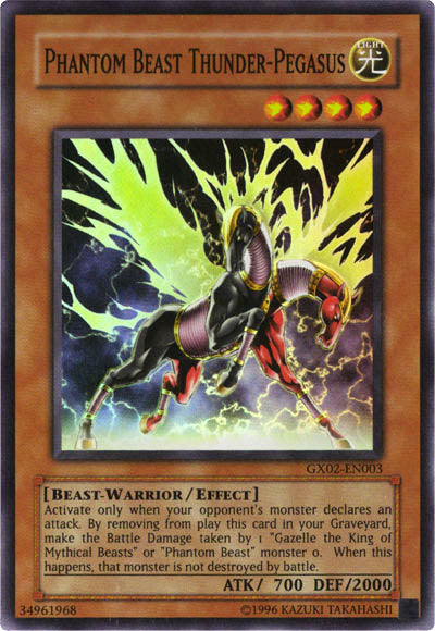 Phantom Beast Thunder-Pegasus [GX02-EN003] Super Rare | Card Merchant Takapuna