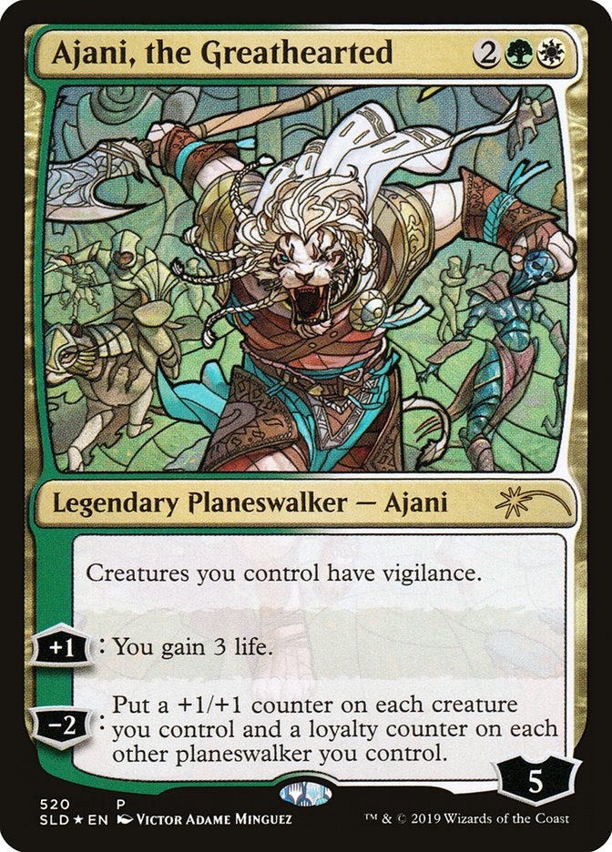 Ajani, the Greathearted (Stained Glass) [Secret Lair Drop Promos] | Card Merchant Takapuna