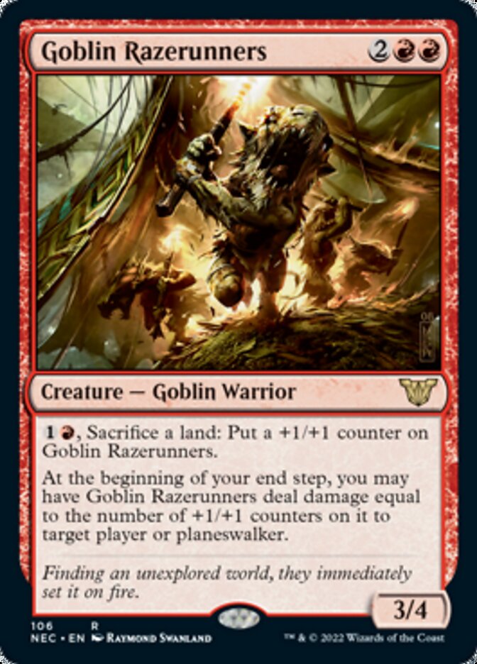 Goblin Razerunners [Kamigawa: Neon Dynasty Commander] | Card Merchant Takapuna