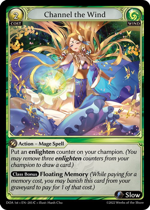 Channel the Wind (205) [Dawn of Ashes: 1st Edition] | Card Merchant Takapuna