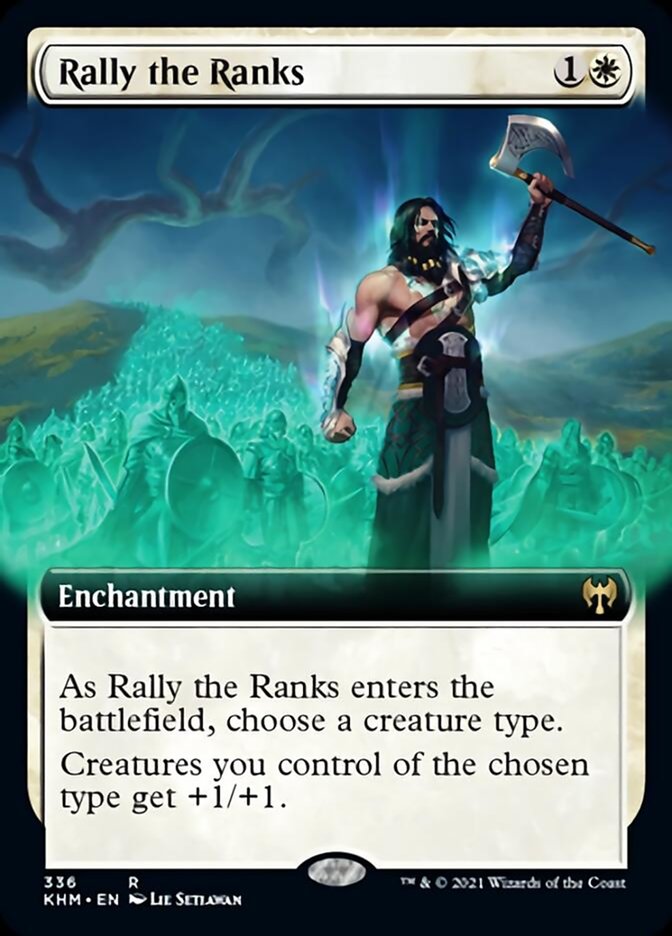 Rally the Ranks (Extended Art) [Kaldheim] | Card Merchant Takapuna