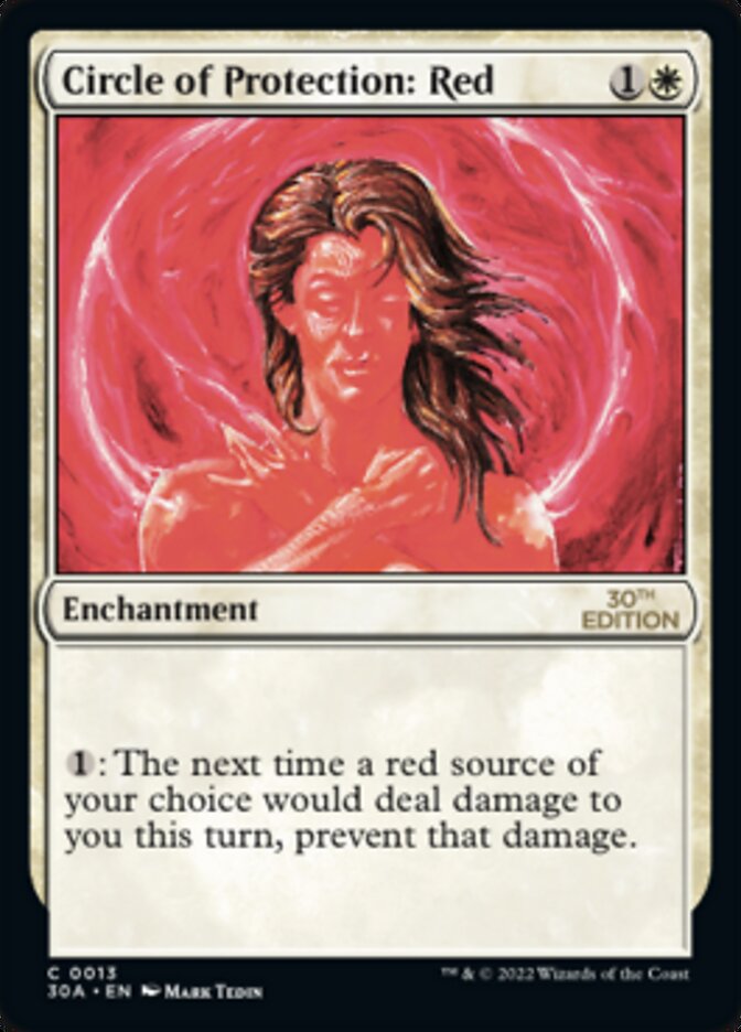 Circle of Protection: Red [30th Anniversary Edition] | Card Merchant Takapuna