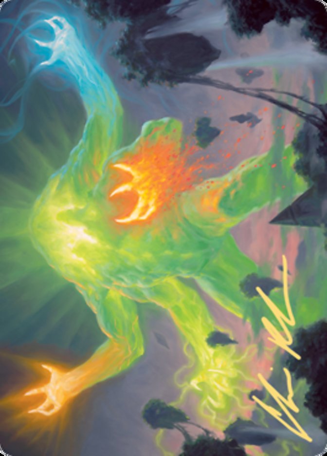Omnath, Locus of Creation Art Card (Gold-Stamped Signature) [Zendikar Rising Art Series] | Card Merchant Takapuna