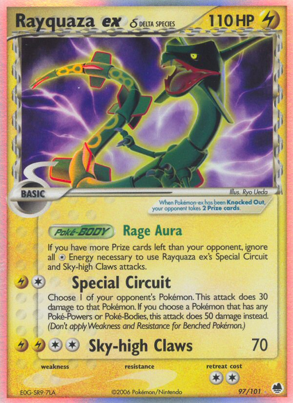 Rayquaza ex (97/101) (Delta Species) [EX: Dragon Frontiers] | Card Merchant Takapuna