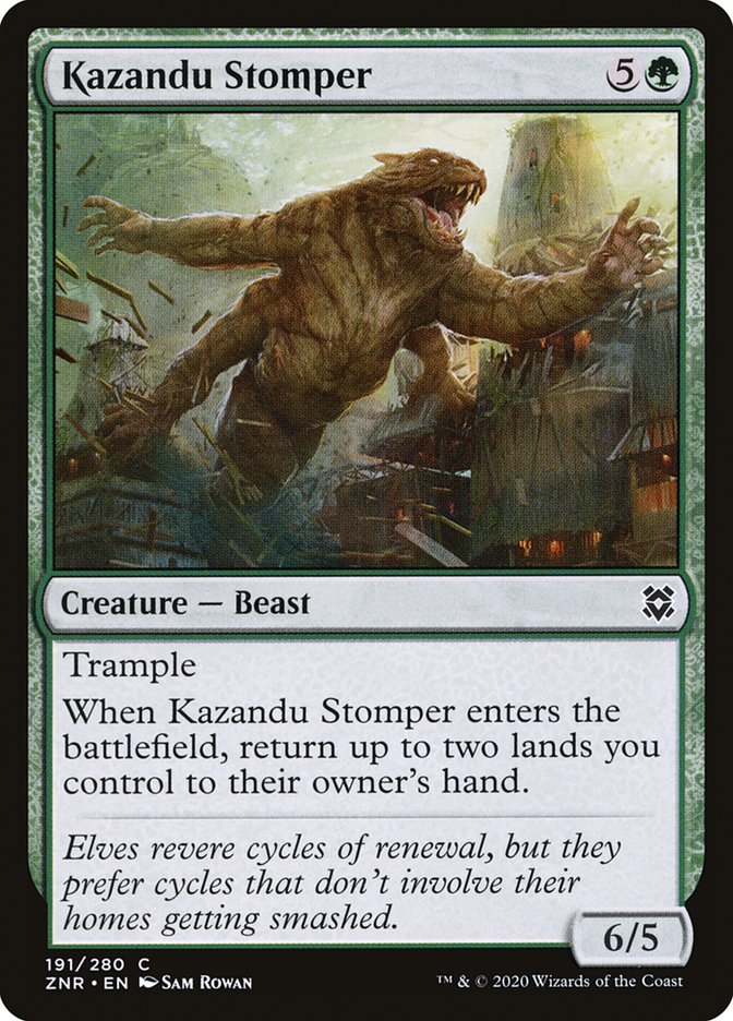 Kazandu Stomper [Zendikar Rising] | Card Merchant Takapuna