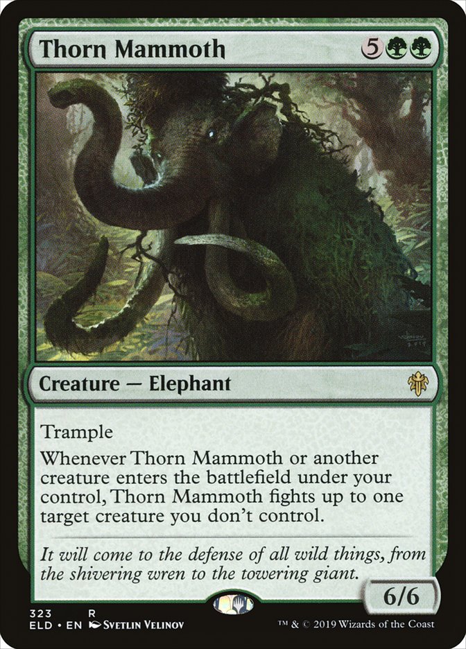 Thorn Mammoth [Throne of Eldraine] | Card Merchant Takapuna