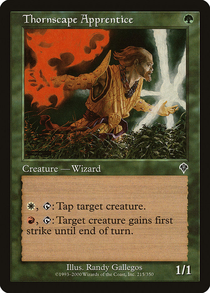 Thornscape Apprentice [Invasion] | Card Merchant Takapuna