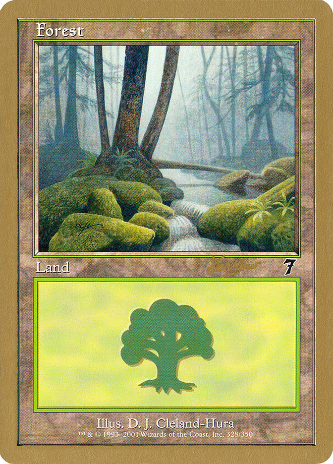 Forest (328) (Sim Han How) [World Championship Decks 2002] | Card Merchant Takapuna