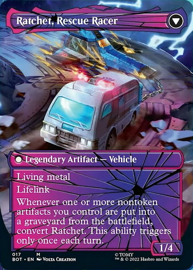 Ratchet, Field Medic // Ratchet, Rescue Racer (Shattered Glass) [Transformers] | Card Merchant Takapuna