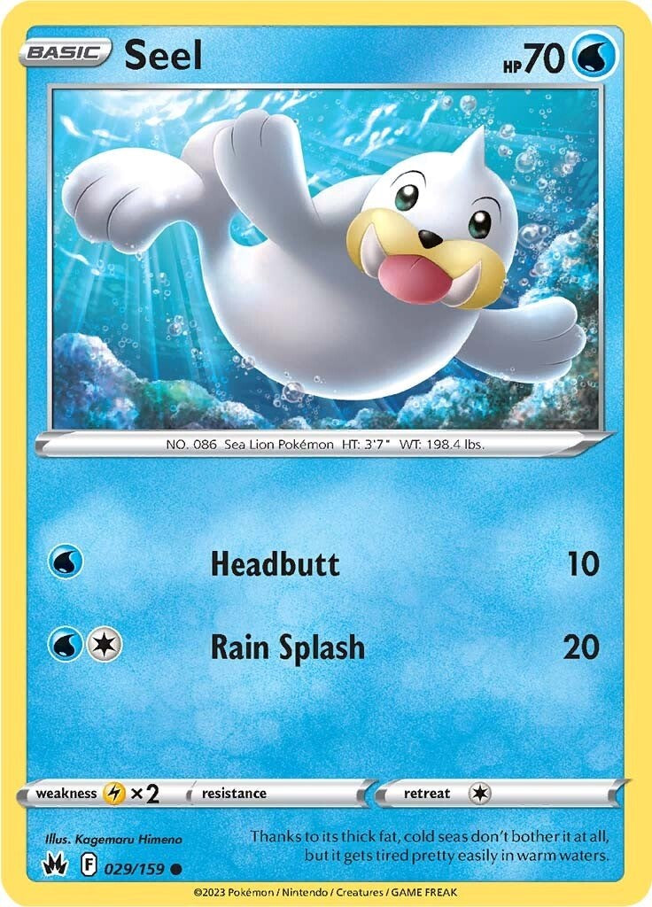 Seel (029/159) [Sword & Shield: Crown Zenith] | Card Merchant Takapuna