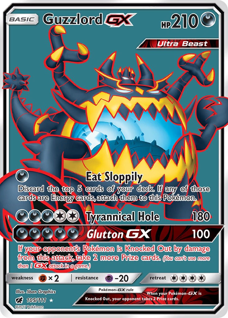 Guzzlord GX (105/111) [Sun & Moon: Crimson Invasion] | Card Merchant Takapuna