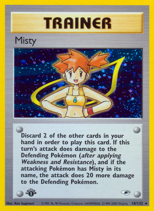 Misty (18/132) [Gym Heroes 1st Edition] | Card Merchant Takapuna