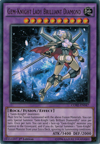 Gem-Knight Lady Brilliant Diamond [CORE-EN047] Ultra Rare | Card Merchant Takapuna