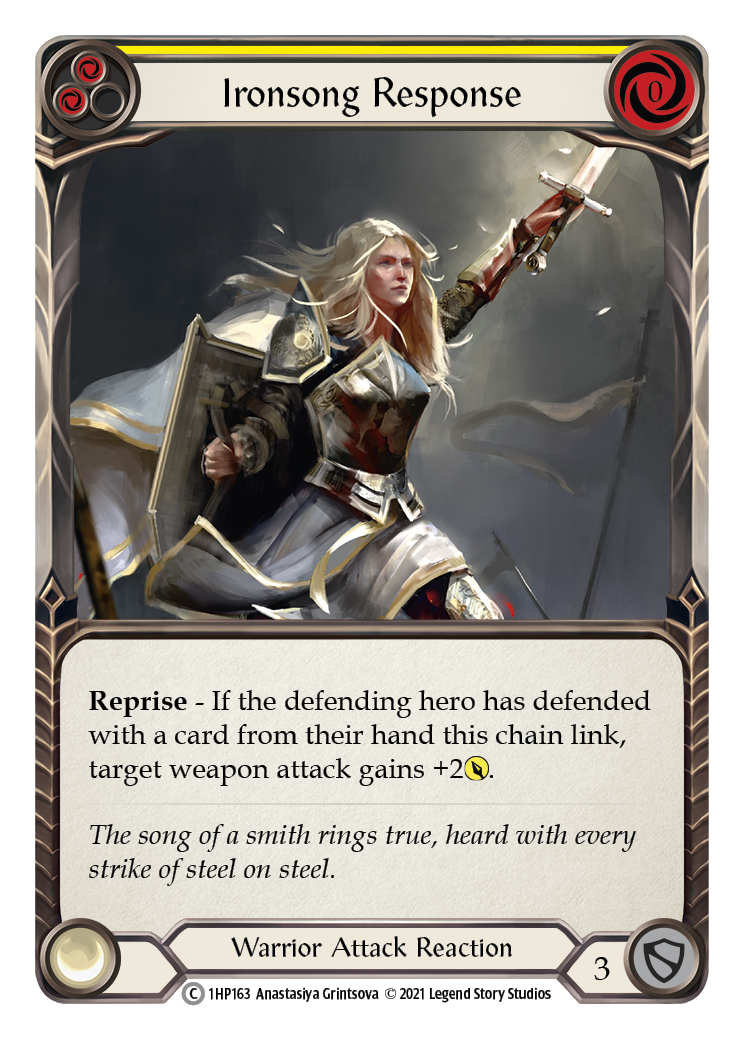Ironsong Response (Yellow) [1HP163] (History Pack 1) | Card Merchant Takapuna