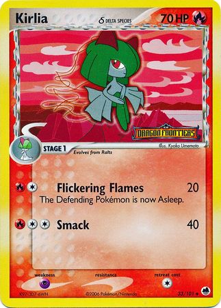 Kirlia (33/101) (Delta Species) (Stamped) [EX: Dragon Frontiers] | Card Merchant Takapuna