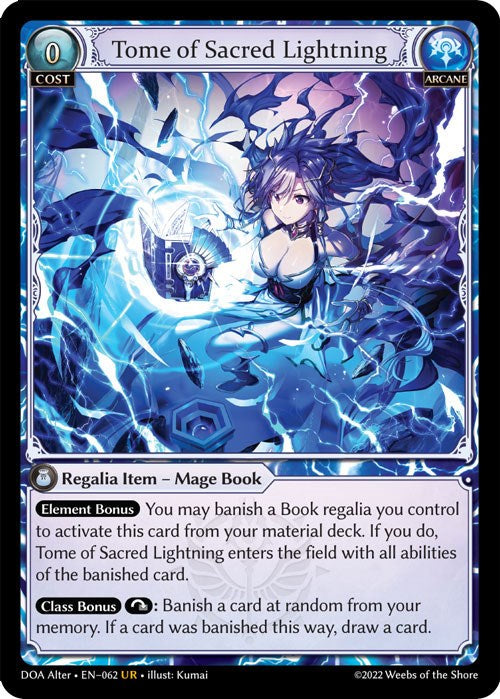 Tome of Sacred Lightning (062) [Dawn of Ashes: Alter Edition] | Card Merchant Takapuna