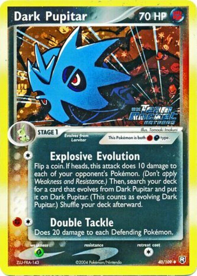 Dark Pupitar (40/109) (Stamped) [EX: Team Rocket Returns] | Card Merchant Takapuna