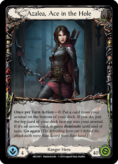 Azalea, Ace in the Hole // Death Dealer [ARC038 // ARC040] (Arcane Rising)  1st Edition Normal | Card Merchant Takapuna