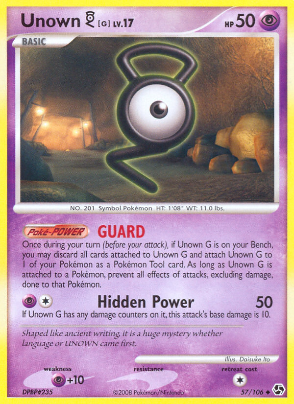 Unown G (57/106) [Diamond & Pearl: Great Encounters] | Card Merchant Takapuna
