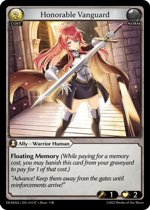 Honorable Vanguard (013) [2022 Demo Deck] | Card Merchant Takapuna