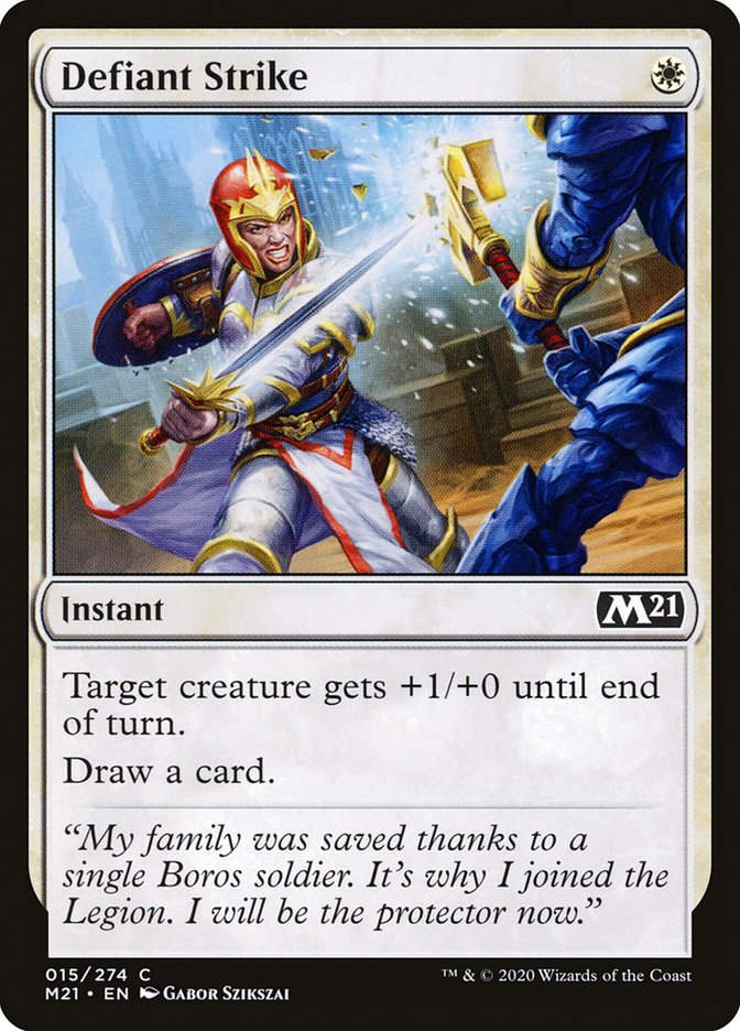 Defiant Strike [Core Set 2021] | Card Merchant Takapuna