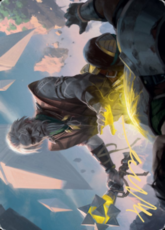 Expedition Healer Art Card (Gold-Stamped Signature) [Zendikar Rising Art Series] | Card Merchant Takapuna