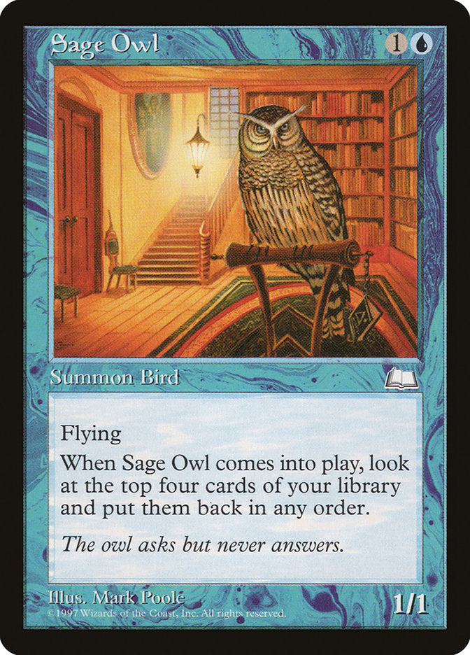 Sage Owl [Weatherlight] | Card Merchant Takapuna