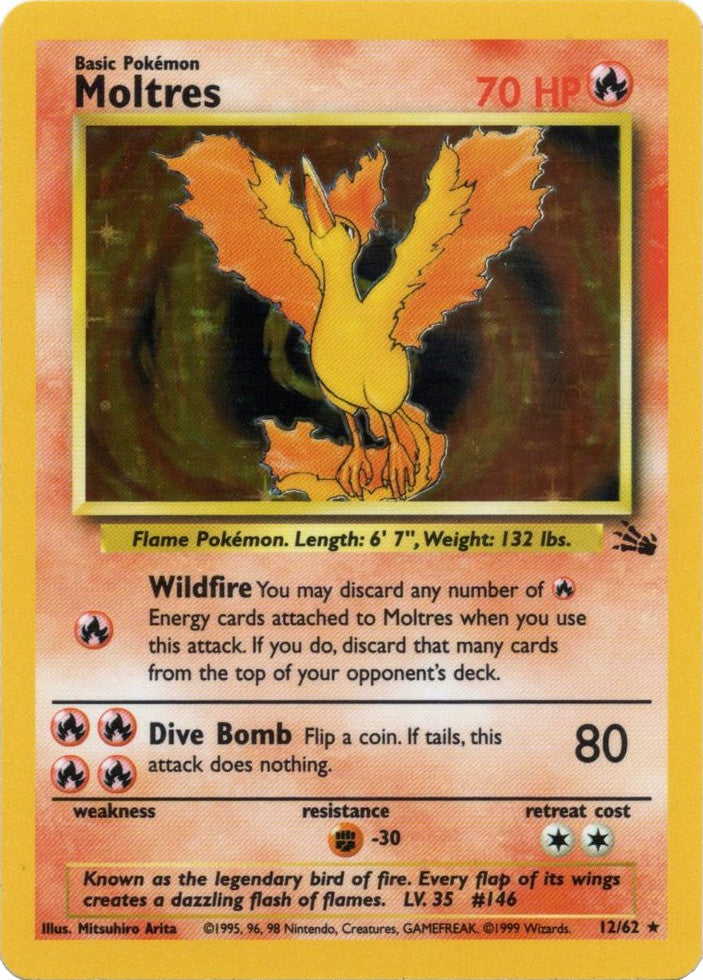 Moltres (12/62) [Fossil Unlimited] | Card Merchant Takapuna