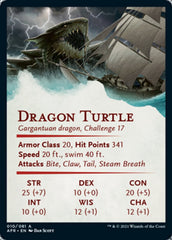 Dragon Turtle Art Card [Dungeons & Dragons: Adventures in the Forgotten Realms Art Series] | Card Merchant Takapuna