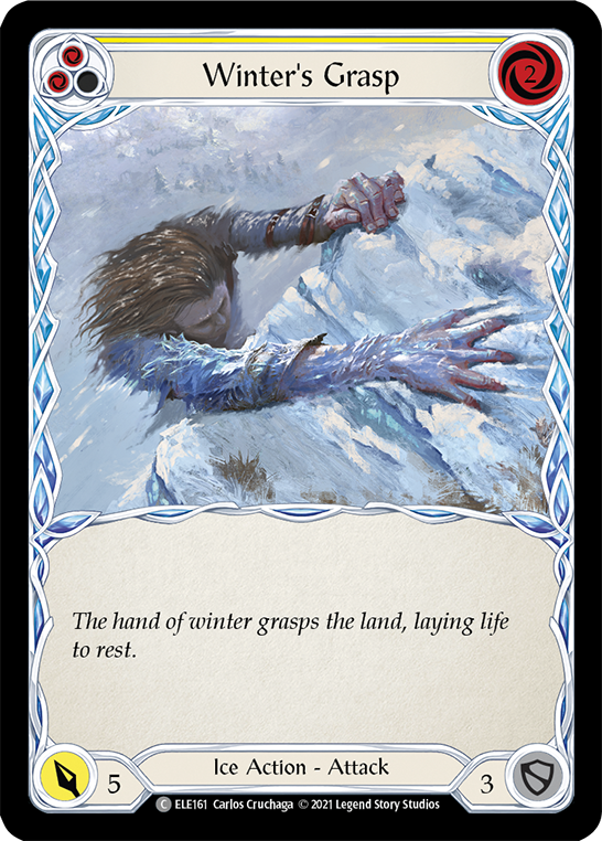 Winter's Grasp (Yellow) [ELE161] (Tales of Aria)  1st Edition Normal | Card Merchant Takapuna