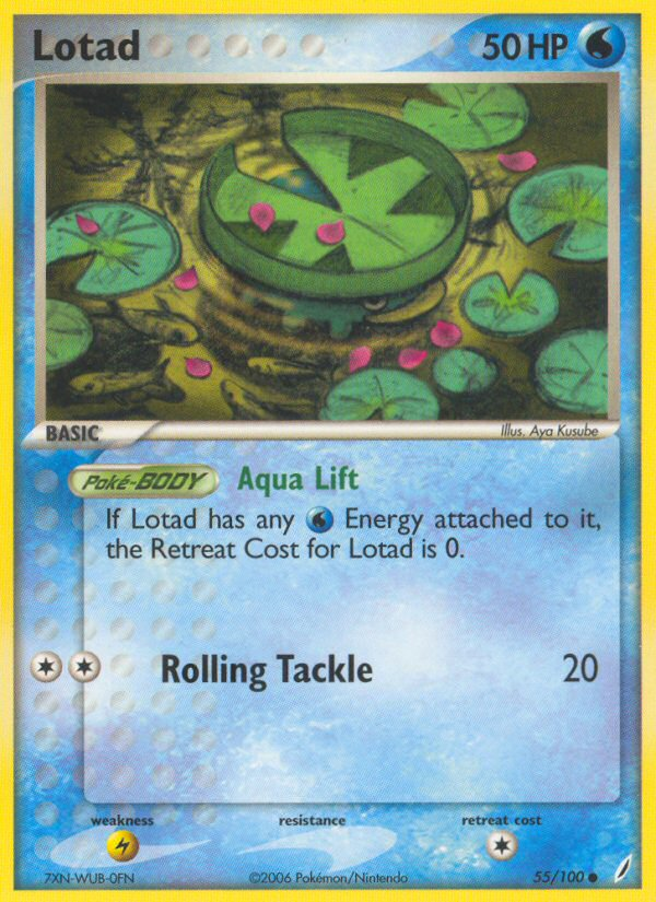 Lotad (55/100) [EX: Crystal Guardians] | Card Merchant Takapuna