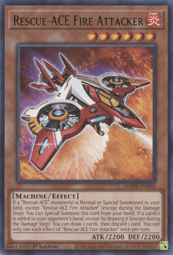 Rescue-ACE Fire Attacker [AMDE-EN005] Rare | Card Merchant Takapuna
