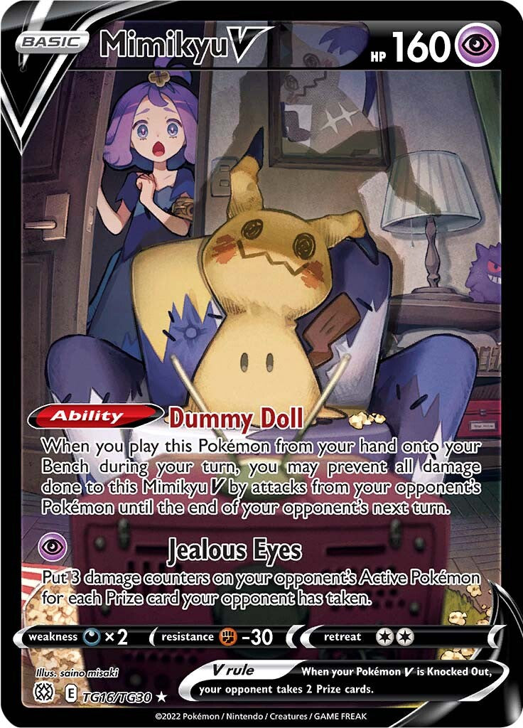 Mimikyu V (TG16/TG30) [Sword & Shield: Brilliant Stars] | Card Merchant Takapuna
