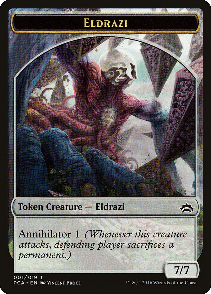 Eldrazi Spawn (004) // Eldrazi Double-Sided Token [Planechase Anthology Tokens] | Card Merchant Takapuna