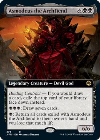 Asmodeus the Archfiend (Extended Art) [Dungeons & Dragons: Adventures in the Forgotten Realms] | Card Merchant Takapuna